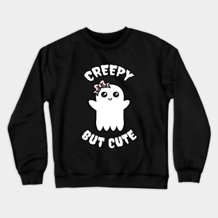 Creepy But Cute - Halloween Ghost Crewneck Sweatshirt